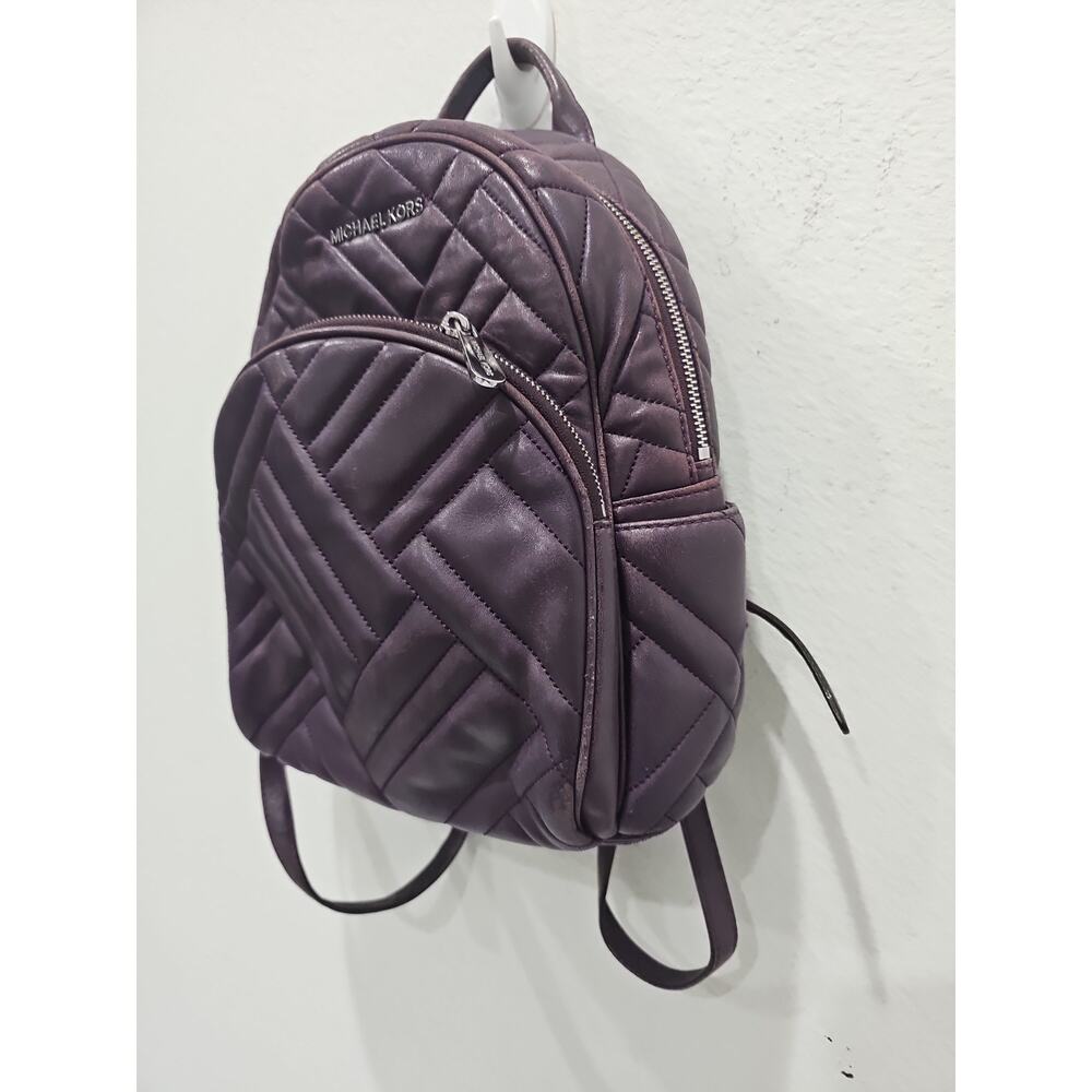 Michael Kors Abbey Medium Backpack in Plum / Purple is a stylish Soft Leather - Picture 2 of 16